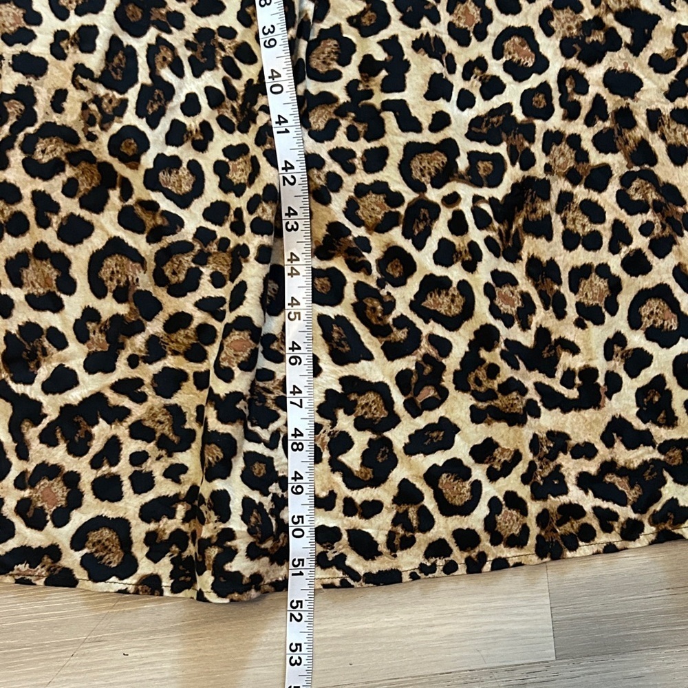 LOFT Animal Print Long Sleeve maxi Dress - Picture 3 of 4